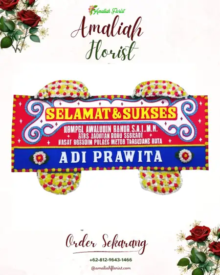 Papan Bunga Ucapan Selamat Junti
